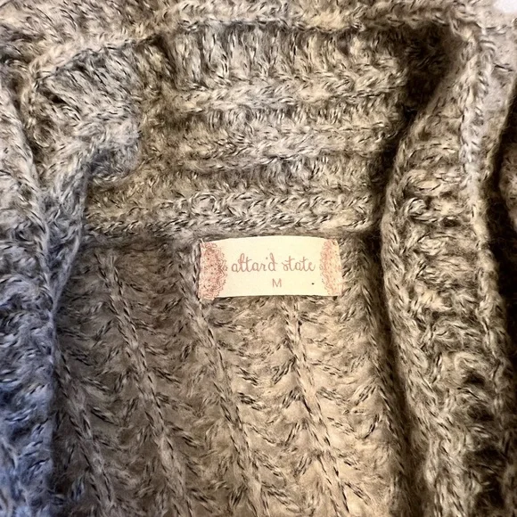 Altar’d State Chunky Knit Open Front Cardigan - Size M - Picture 3 of 7